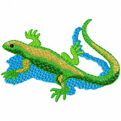 Reptiles Embroidery Design 11